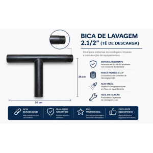 Bica de lavagem 212 Bica de lavagem 2.1/2