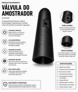 Valvula do amostrador Válvula do Amostrador